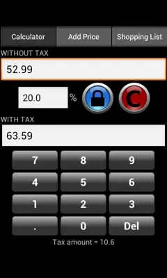 Simple Tax Calculator android App screenshot 3